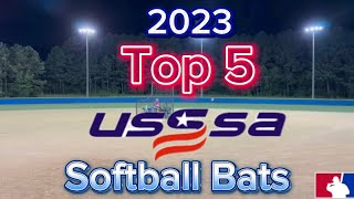 2023 Top 5 USSSA Slowpitch Softball Bats [upl. by Gudrin146]