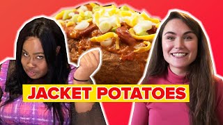 Brits Try Other Brits Jacket Potatoes [upl. by Alyks]