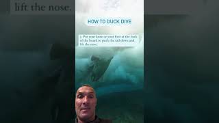 🦆 How to Duck Dive with a Short Surfboard in Surfing [upl. by Drwde]