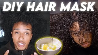 DIY Hair Mask Using KITCHEN INGREDIENTS ONLY [upl. by Ambrosane86]