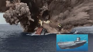 HMS Barham Explodes Slow Motion Sinks World War II 1941 [upl. by Buke465]