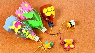 ¿Como hacer un balero con botellas de plástico  Manualidades para niños  Reciclaje [upl. by Ettennad]