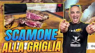 Bistecca alla Griglia di Scamone di Manzo su BBQ a Gas Broil King  Grigliare Duro [upl. by Loresz686]