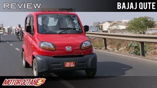 Bajaj Qute  Quadricycle  Review  Hindi MotorOctane [upl. by Stanwin551]