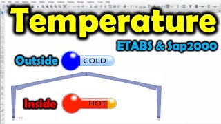 How To Assign Temperature Load In ETABS amp Sap2000 [upl. by Okubo598]