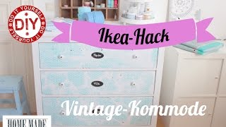 How To I IKEAKommode im Shabby Stil I Deko Inspirationen Selbstgemacht [upl. by Moorefield]