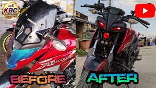 Xblade modified M15 headlight এক্স ব্লেড হেডলাইট মডিফাই [upl. by Carline]