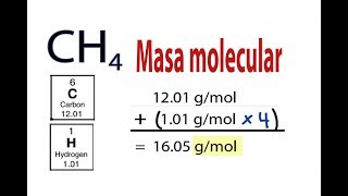 Masa molecular de un compuesto [upl. by Sanborn67]