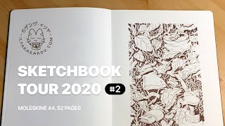 Sketchbook Tour 2020 2  Moleskine [upl. by Lehpar]