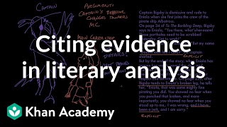 Citing evidence in literary analysis  Reading  Khan Academy [upl. by Ococ]