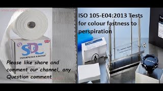 Color Fastness to Perspiration Test ISO 105 E04 [upl. by Guinevere]