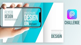 𝗕𝗥𝗢𝗖𝗛𝗨𝗥𝗘 🄳🄴🅂🄸🄶🄽  Brochure design in picsArt mobile  How to design Brochure in picsArt App [upl. by Highams]