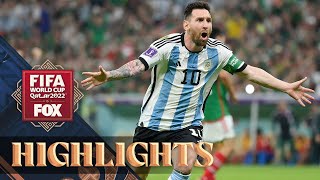 Argentina vs Mexico Highlights  2022 FIFA World Cup [upl. by Arras]