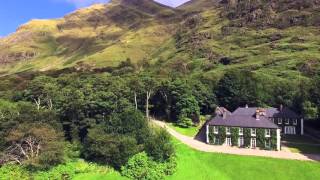 Aerial Delphi Lodge Ireland Connemara [upl. by Ahsinod]