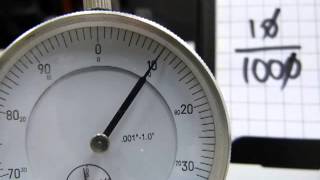 Read a dial indicator dial gauge [upl. by Reckford]