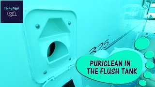 Puriclean In The Caravan Toilet Flush Tank [upl. by Notlih]