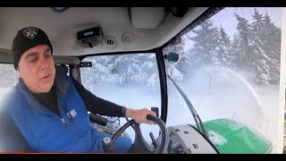 200 Snow Blower Northeastern Storm John Deere 3046R GoPro Max 242 [upl. by Sussman827]