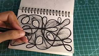 Zentangle Art for Beginners 98  Simple Patterns amp Doodles [upl. by Lehcsreh86]