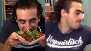 Vegan freaks out when he realizes he just ate cheese [upl. by Gerek]