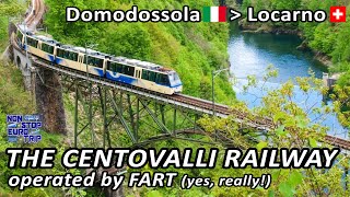 The SUPER SCENIC Centovalli Railway  Domodossola to Locarno in First Class [upl. by Gelhar]