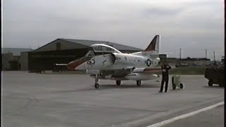 Douglas TA4J Skyhawk Richards Gebaur AFB Missouri 1990 [upl. by Eillod]