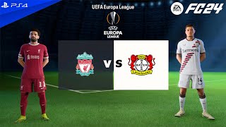 FC 24  Liverpool vs Bayer 04 Leverkusen  Europa League Final 202324  PS4 Gameplay [upl. by Tien]