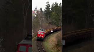 Grenzlast ab Arzberg trainspotting train railway br232 ludmilla [upl. by Petie832]