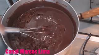 Recheio Creme de Chocolate tipo Brigadeiro para Bolos [upl. by Gahl]