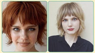 Modern Shaggy short bob haircut ideas [upl. by Avraham198]