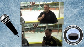 Interview Schmitz Ackers I Testspiel Krefelder EV 81 U20  Herner EV Miners [upl. by Anoel872]