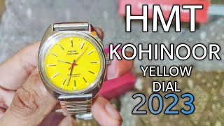 HMT Kohinoor yellow dial 2023  HMT Kohinoor yellow dial latest model [upl. by Eissak965]