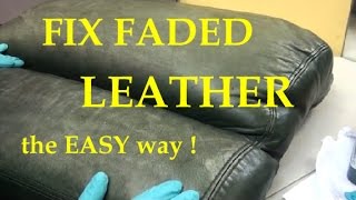 REPAIR FADED LEATHER  the EASY way [upl. by Klehm334]