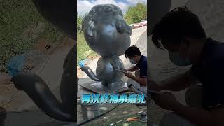 process of styrofoam sculpture hard coating [upl. by Mayes]