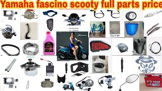 Yamaha fascino full parts Price body parts price Yamaha scooty [upl. by Dominique]