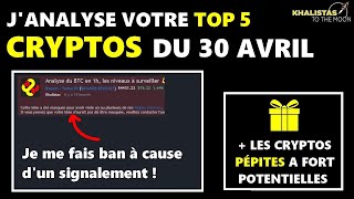 Analyse du TOP 5 des cryptomonnaies du 30 avril 🚀 BNB en crypto pépite à fort potentiel 🤑 [upl. by Namref804]