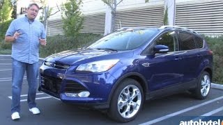 2014 Ford Escape Titanium 20 EcoBoost Test Drive Video Review [upl. by Dagley]