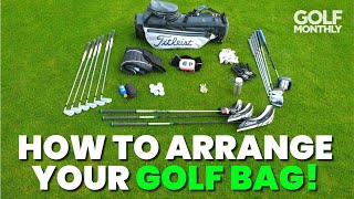 HOW TO ARRANGE YOUR GOLF BAG [upl. by Waddle]