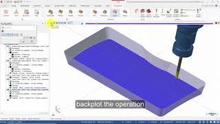 Mastercam 2019 Multiaxis Essentials Training Tutorial 7  Swarf Defined from Surfaces [upl. by Korie]