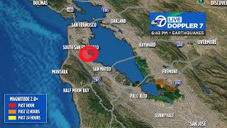 39magnitude earthquake strikes near SFO in Millbrae USGS says [upl. by Dianemarie]