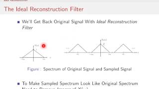 Sampling Signals 1013  Ideal Reconstruction [upl. by Franklyn]