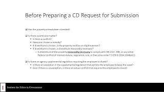 Before Submitting a Request for a Certificate of Divestiture [upl. by Mccandless]