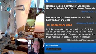 Gedanken zur Herrnhuter Tageslosung am 10 September 2024 [upl. by Eiznik767]