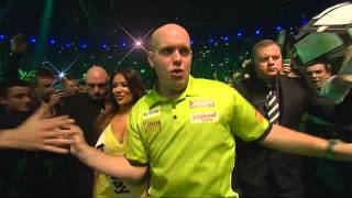 Michael van Gerwen WalkOn  Premier League 2015 on 26 March in Dublin [upl. by Odnala]