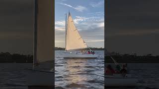 Our catboat Margot with a charter group aboard [upl. by Annairam461]