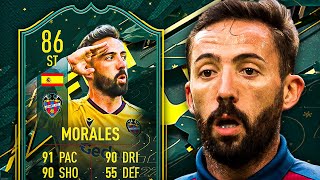 EL COMMANDANTE 🤩 86 WINTER WILDCARD MORALES PLAYER REVIEW  FIFA 22 Ultimate Team [upl. by Adnoluy611]