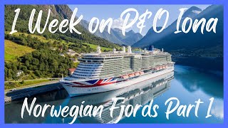 1 week Norwegian Fjords Cruise on PampO Iona Part 1 [upl. by Fitzpatrick]