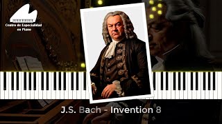 J S Bach ● Invention 8 [upl. by Atnahsa699]