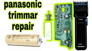 how to repair panasonic trimmer ER2051k  panasonic trimmer battery change [upl. by Egarton]