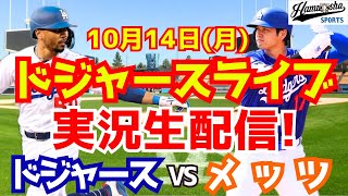 【大谷翔平】【ドジャース】ドジャース対メッツ リーグ優勝決定シリーズ 1014 【野球実況】 [upl. by Meekahs]