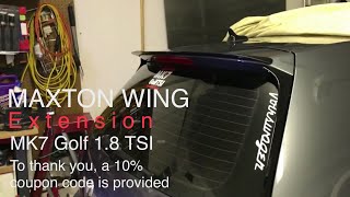 MK7 Golf Maxton Rear Spoiler Extension [upl. by Willis]